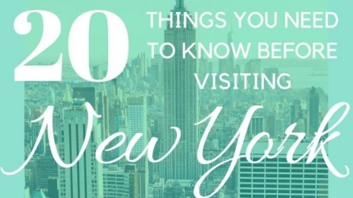 20 Things you need to know before visiting New York City 