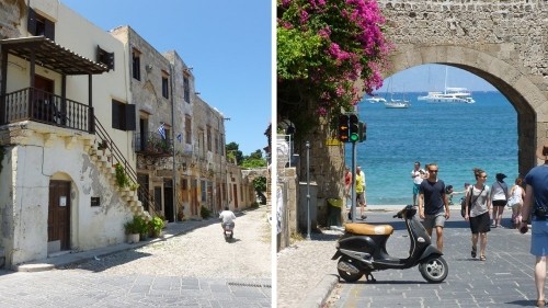 Getting lost in the cobbled streets of Rhodes
