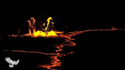 The Dancing Lava Fountains of Erta Ale •