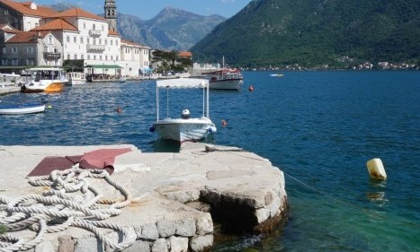 Perast: The beautiful village set in the fjord of the kotor bay, Montenegro