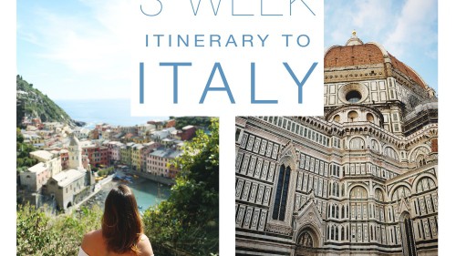 My Complete 3 Week Itinerary to Italy 