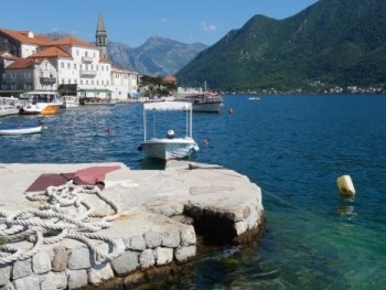 Perast: The beautiful village set in the fjord of the kotor bay, Montenegro